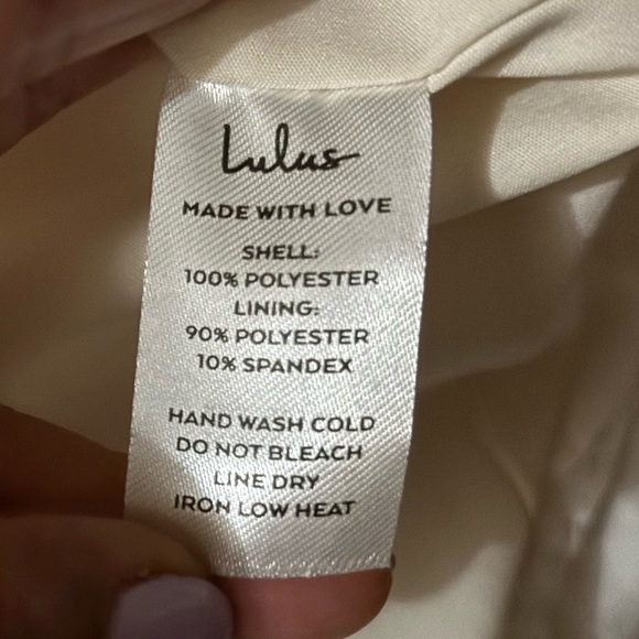 Lulu's Ivory Textured midi Skirt - Picture 4 of 6